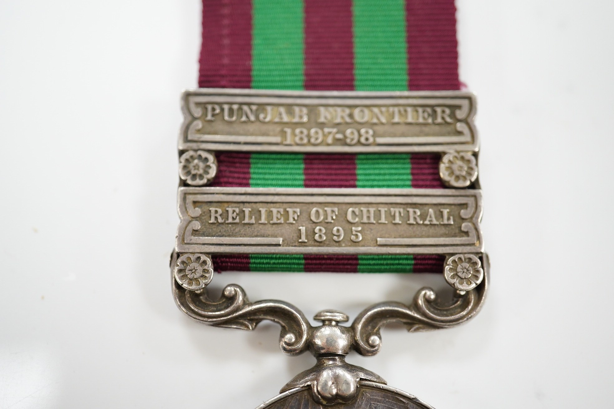 An India Medals with Punjab Frontier 1897-98 and Relief of Chitral 1895 clasps